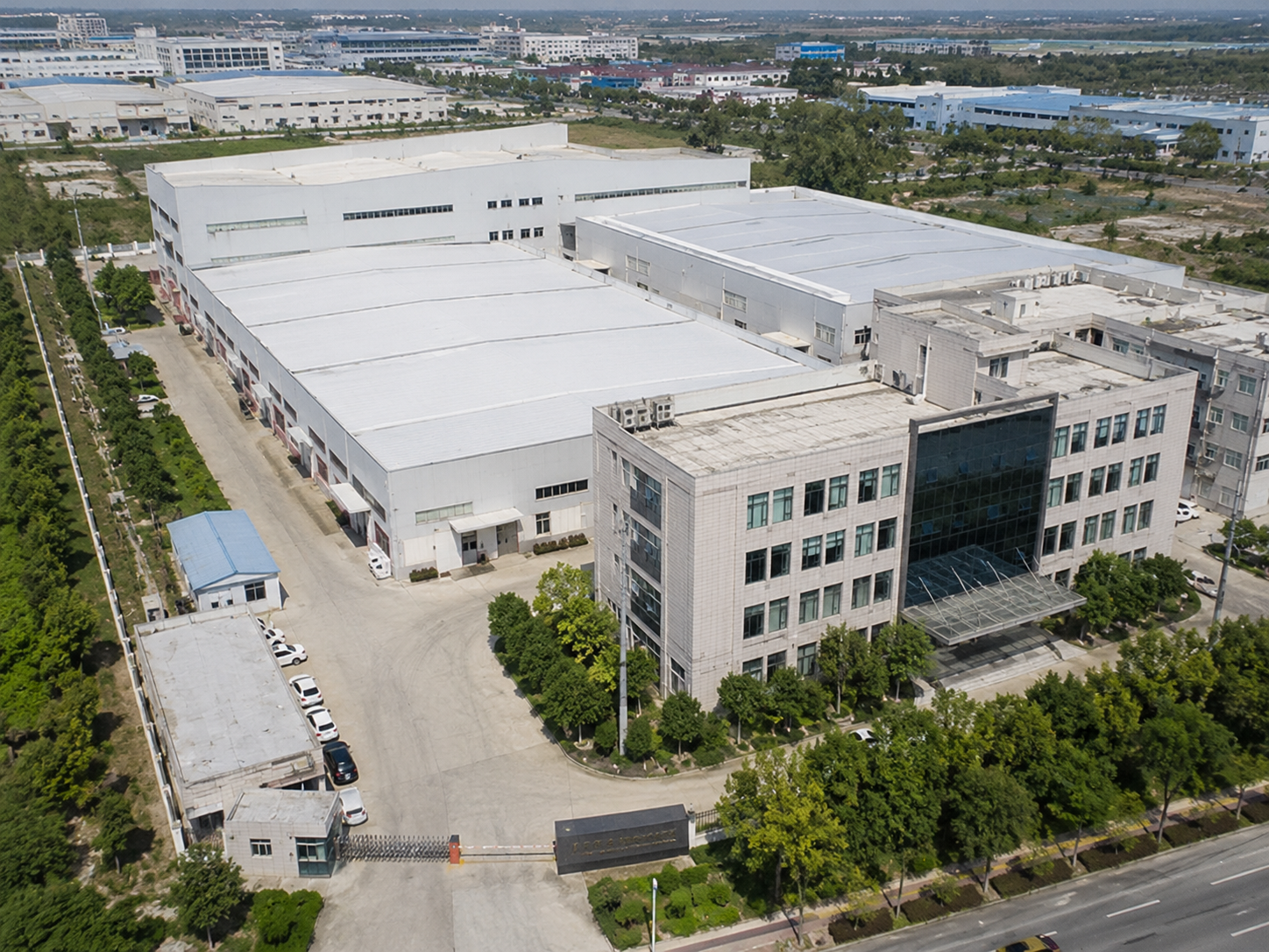 Wet wipes factory exterior and production facility